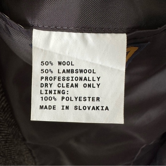 The Crossroads Collection Jacket Mens 46L Gray Herringbone Tweed Blazer Wool - Picture 9 of 16